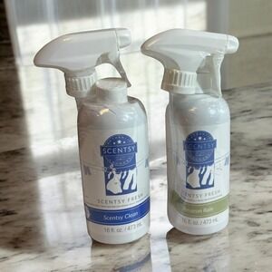 Lot 2 Scentsy Fresh Laundry Fabric‎ Sprays Amazon Rain & Scentsy Clean ~ Sealed
